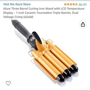 Brand New with box 3 barrel 1 inch curling iron